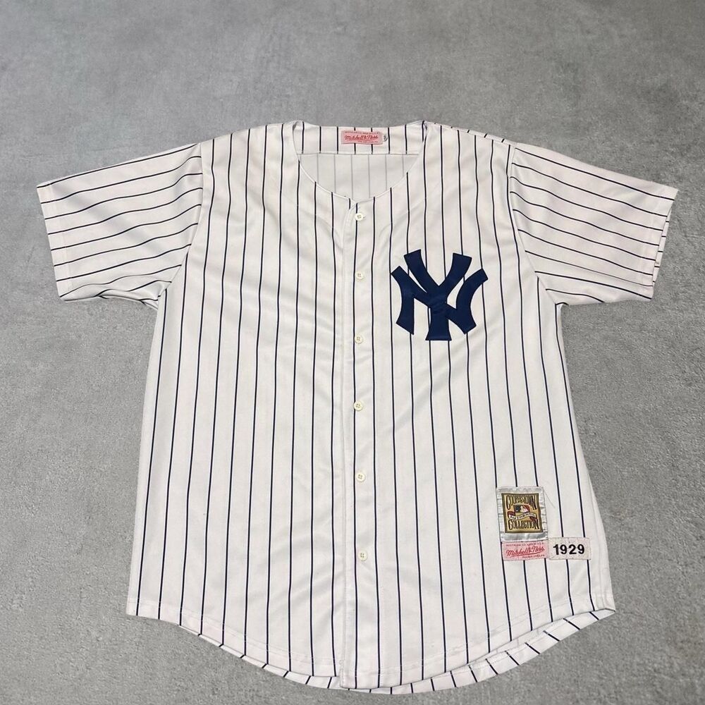 Vintage USA Mitchell & Ness Babe Ruth New York Yankees 1929 Retro Jersey Size 52